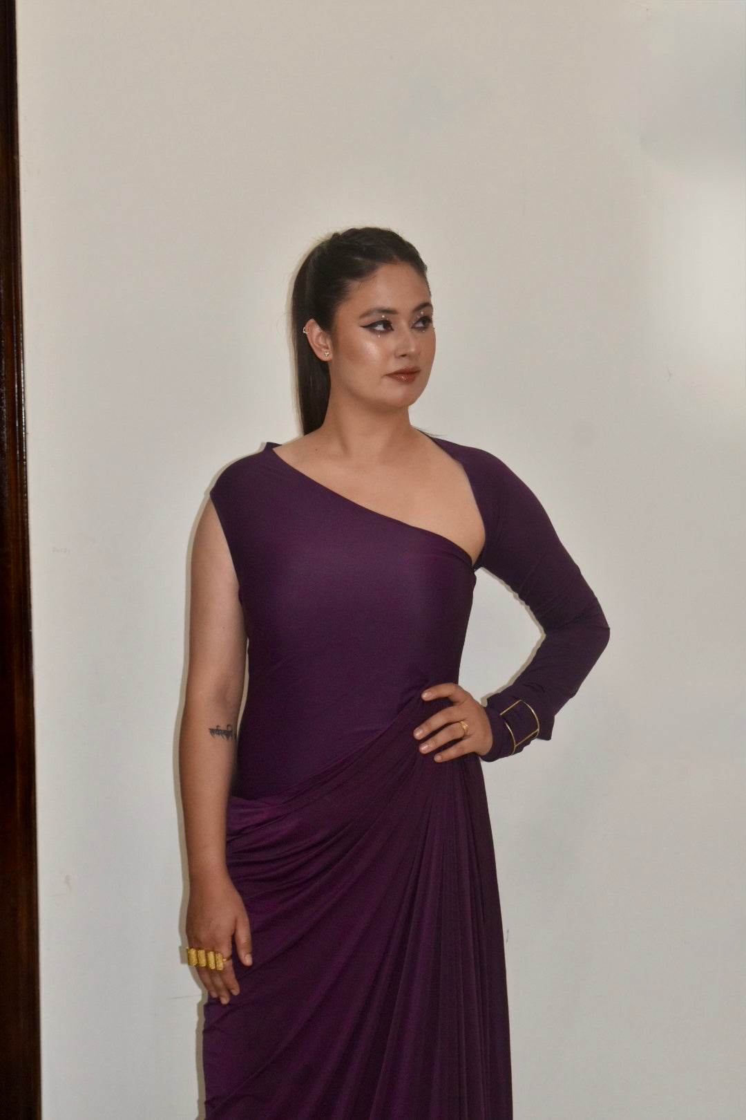 Sculptura One-Shoulder Drape