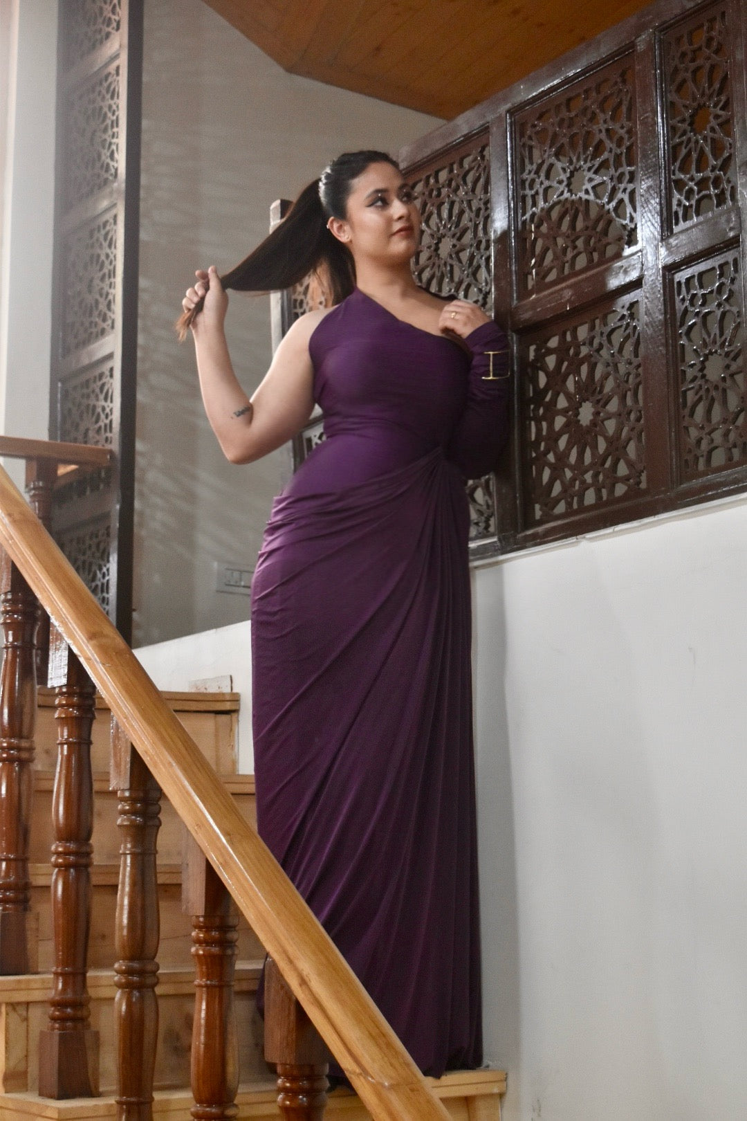 Sculptura One-Shoulder Drape